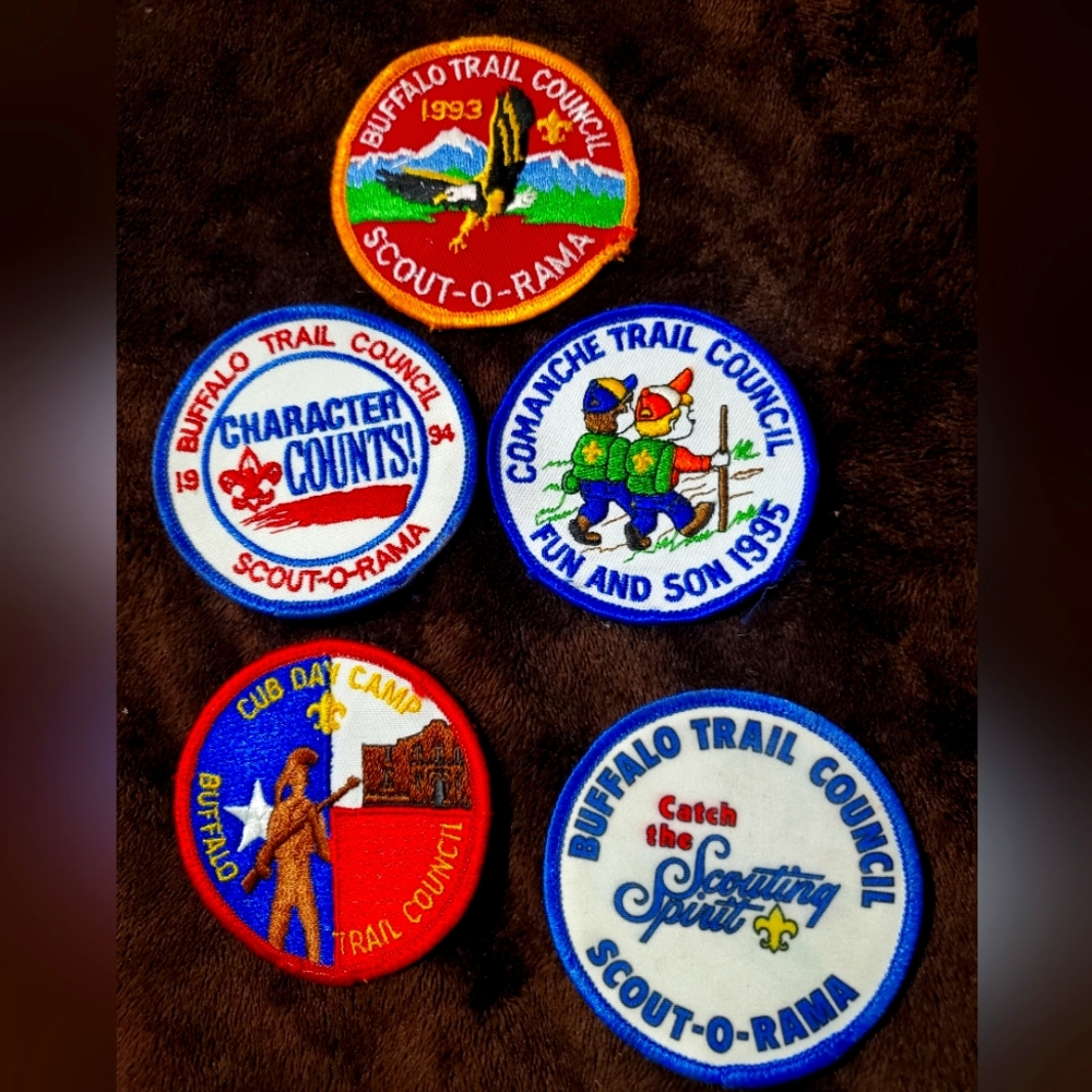 Vintage boy scout patches